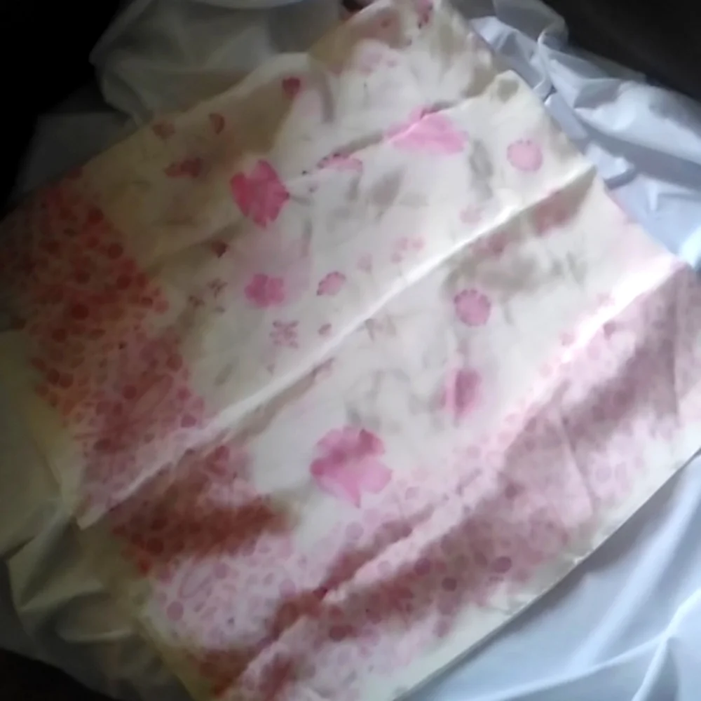 Breast cancer awareness Floral scarf